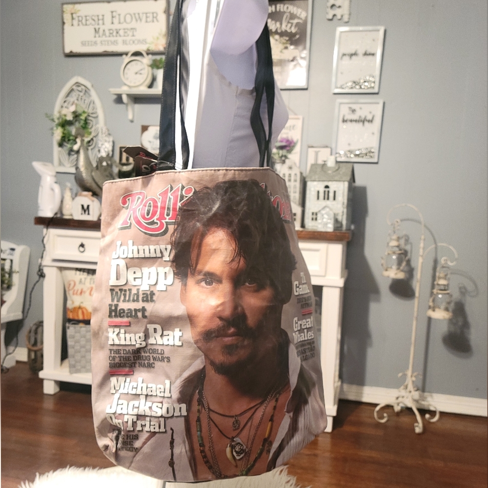 Rolling Stone Magazine Johnny Depp Feb 2005 Cover Tote Bag